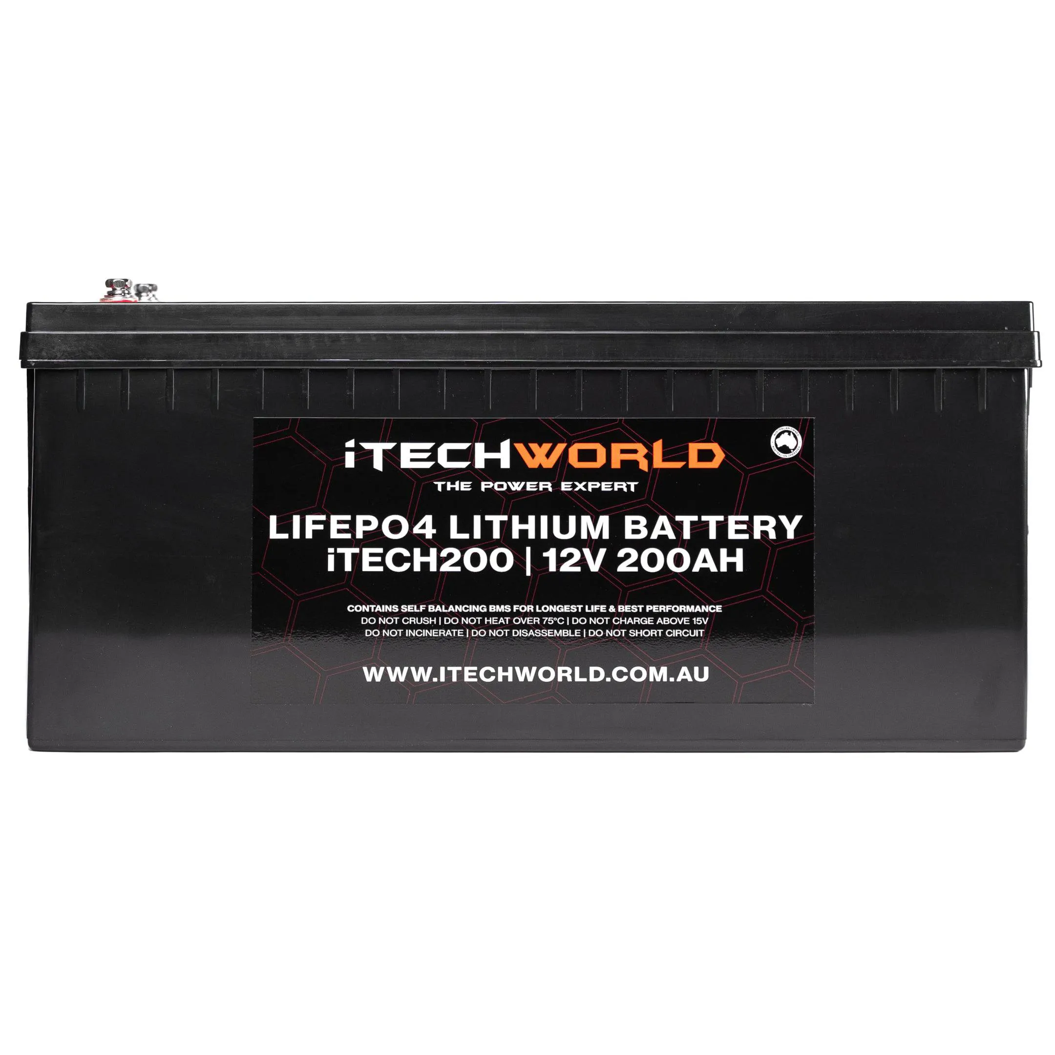 12v iTECH200 200Ah Lithium Battery - LiFePO4 Deep Cycle Camping RV Solar