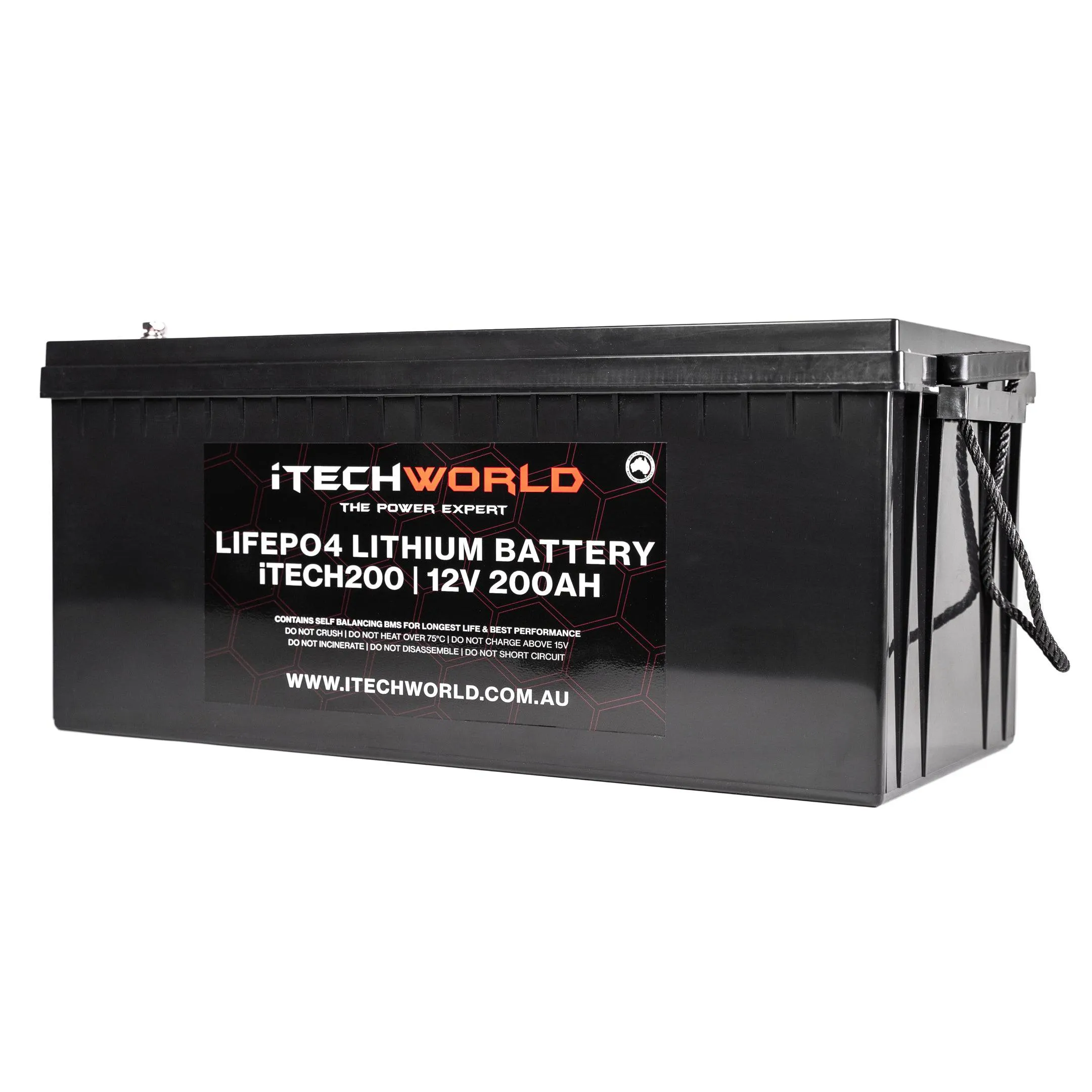 12v iTECH200 200Ah Lithium Battery - LiFePO4 Deep Cycle Camping RV Solar