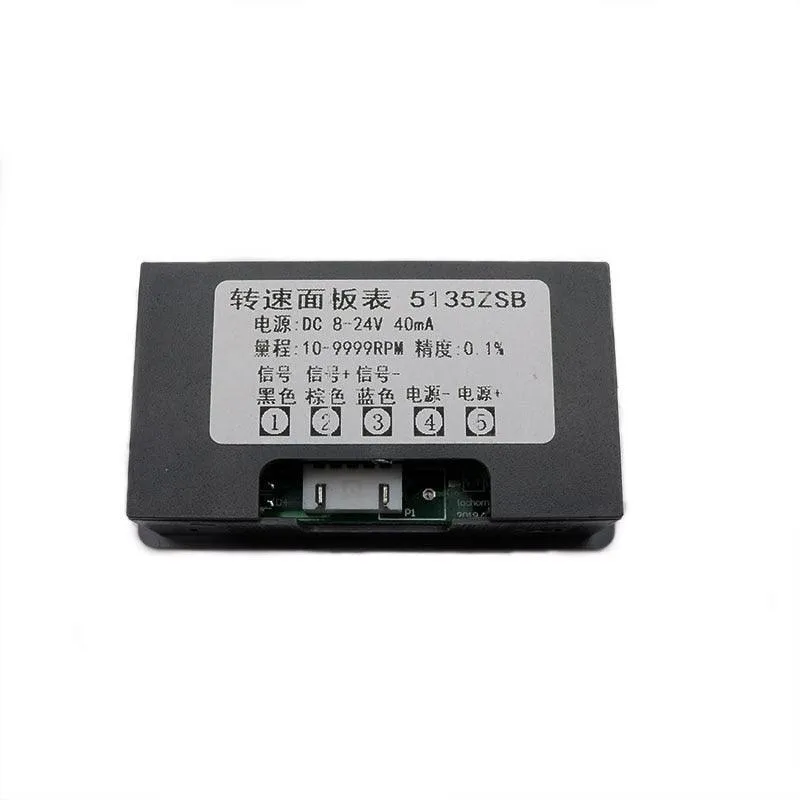 1Set 12V 24V Measuring Gauge 4 Digital Blue/Green/Red LED Tachometer RPM Speed Meter 10-9999RPM Hall Proximity Switch Sensor NPN