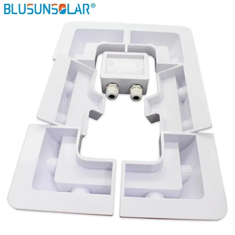 1sets/Lot White Color ABS Solar Panel Mounting Bracket Kits Cable Entry Gand Ideal 7pcs/set for Caravan Motorhome RV