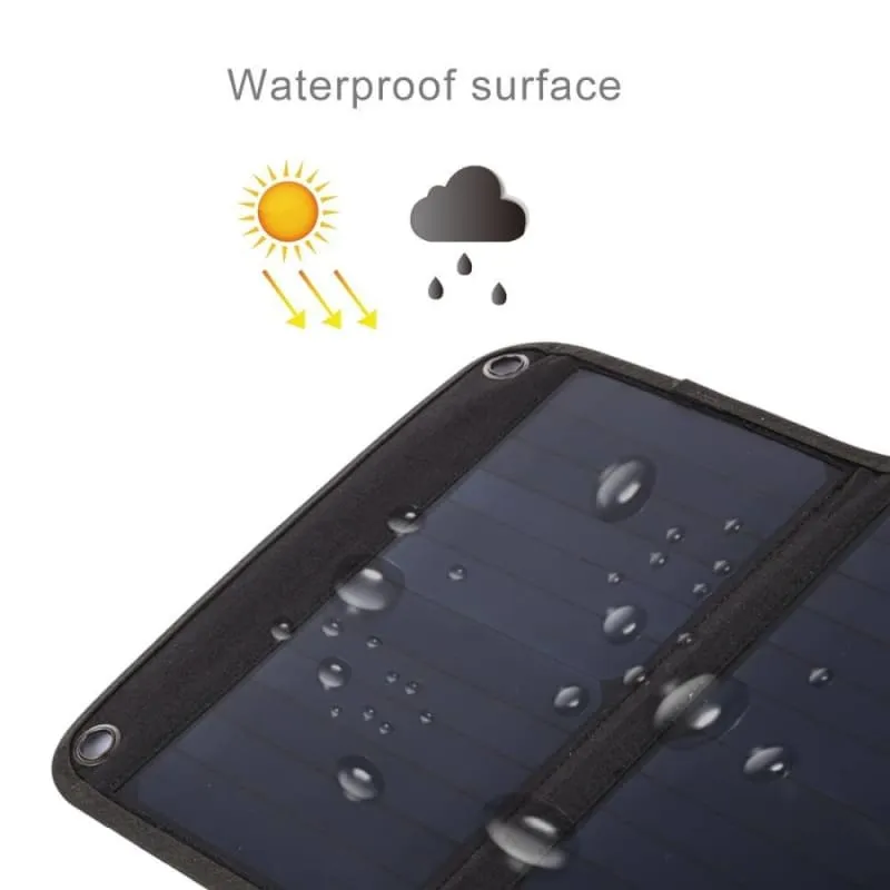 2 Panels Waterproof Foldable Solar Power Charger