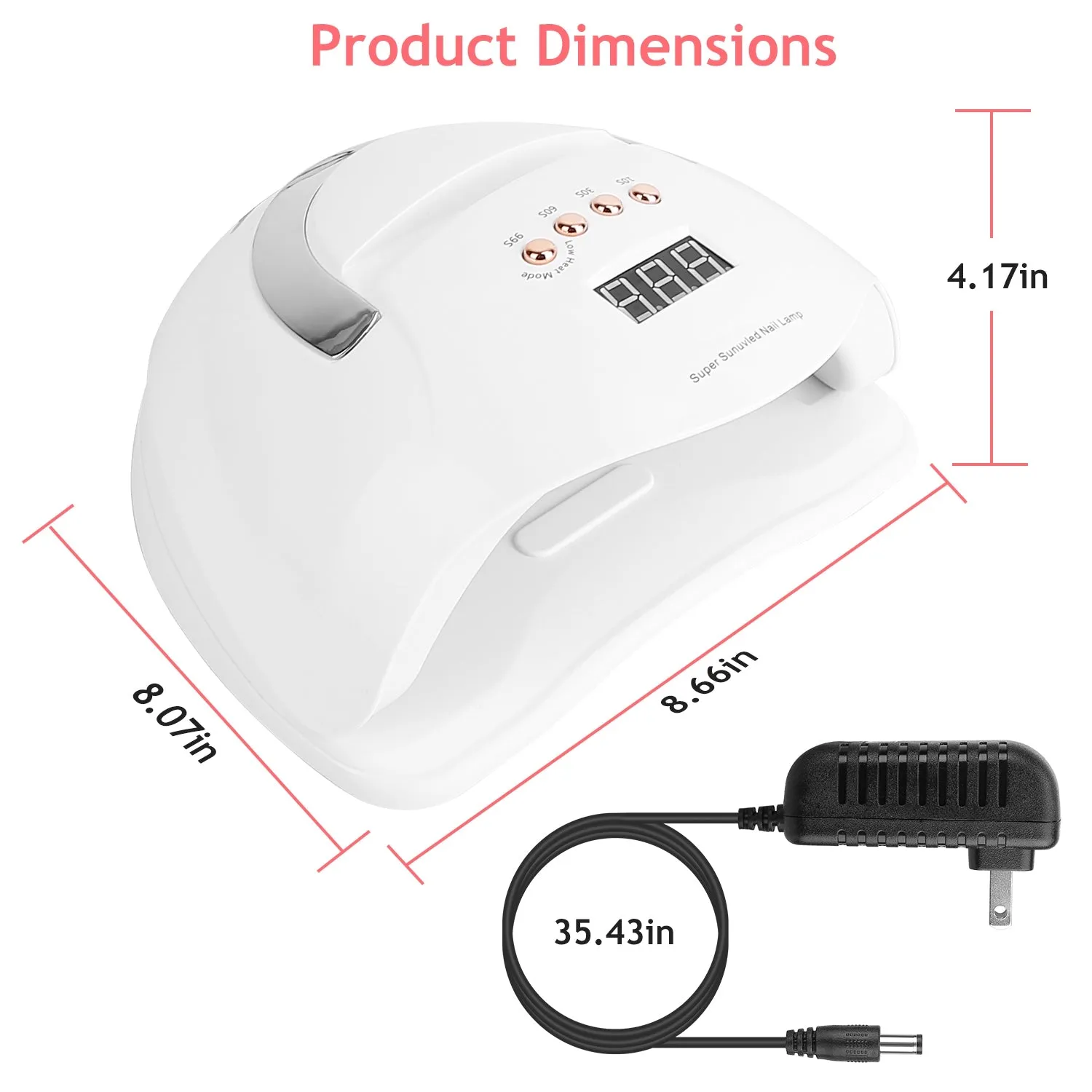 220W UV LED Nail Lamp Gel Polish Dryer