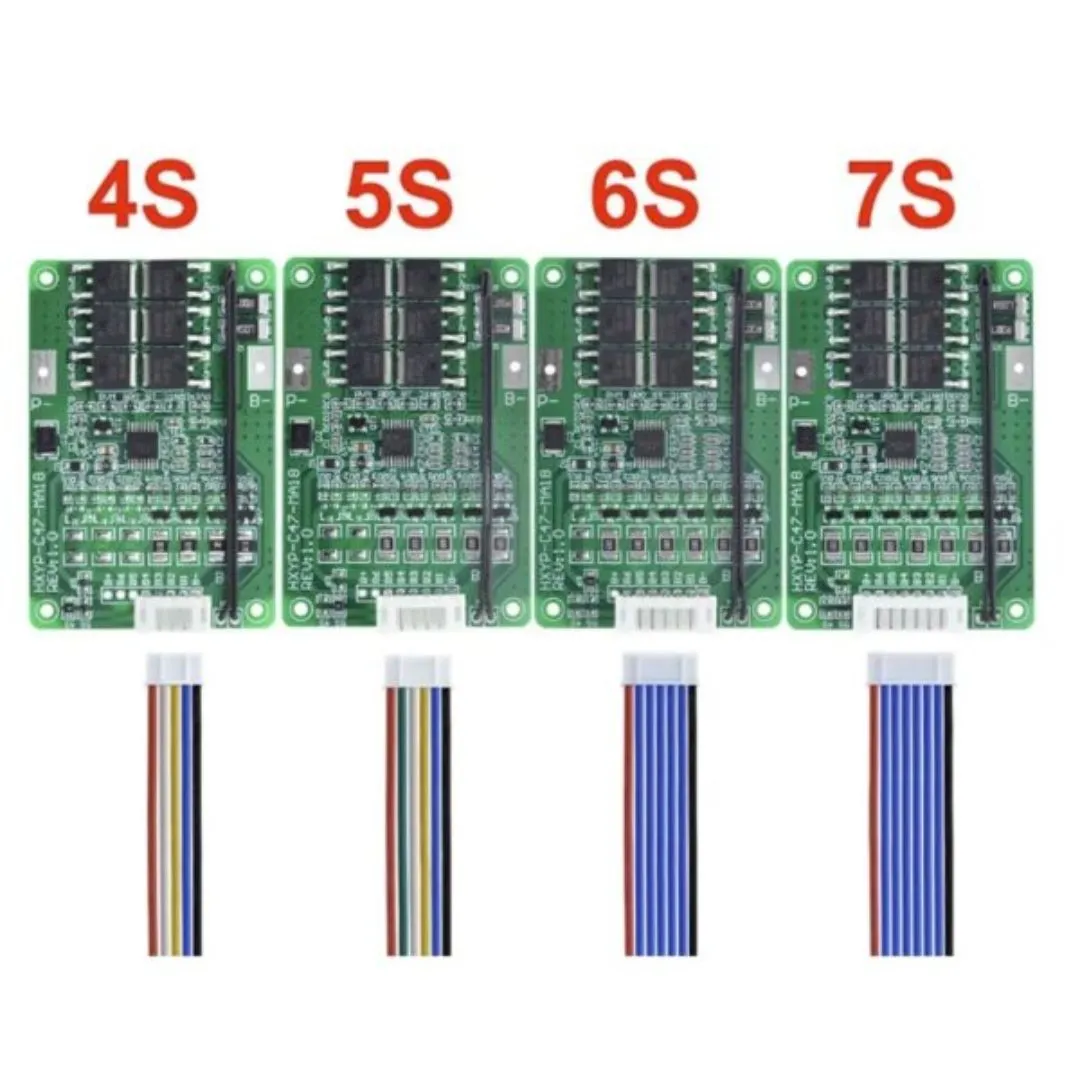 22.2V BMS 6S 20A NMC 18650 Lithium Battery Protection Board
