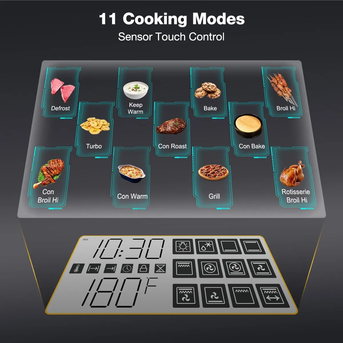 24'' Built-in Electric Wall Oven - 12 Functions Convection Ovens