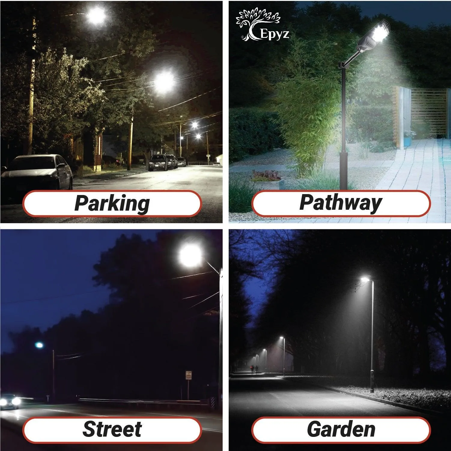 30 Watt Solar Street Light for Outdoor (White Light)