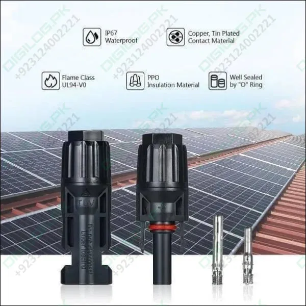 30a 1000v Male Female Mc4 Connector For Solar Panel Dc Wire Cable