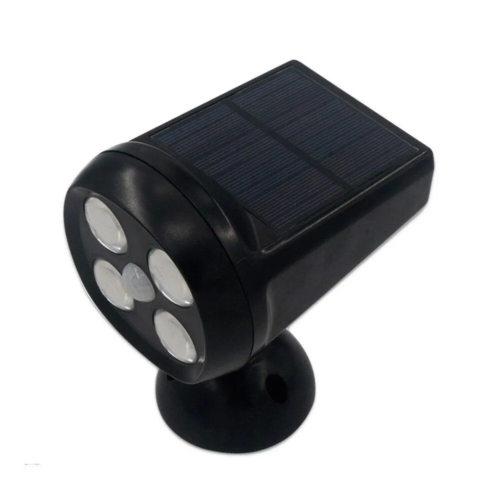360 Degree Rotation Motion Sensor Solar Powered ED Spotlight