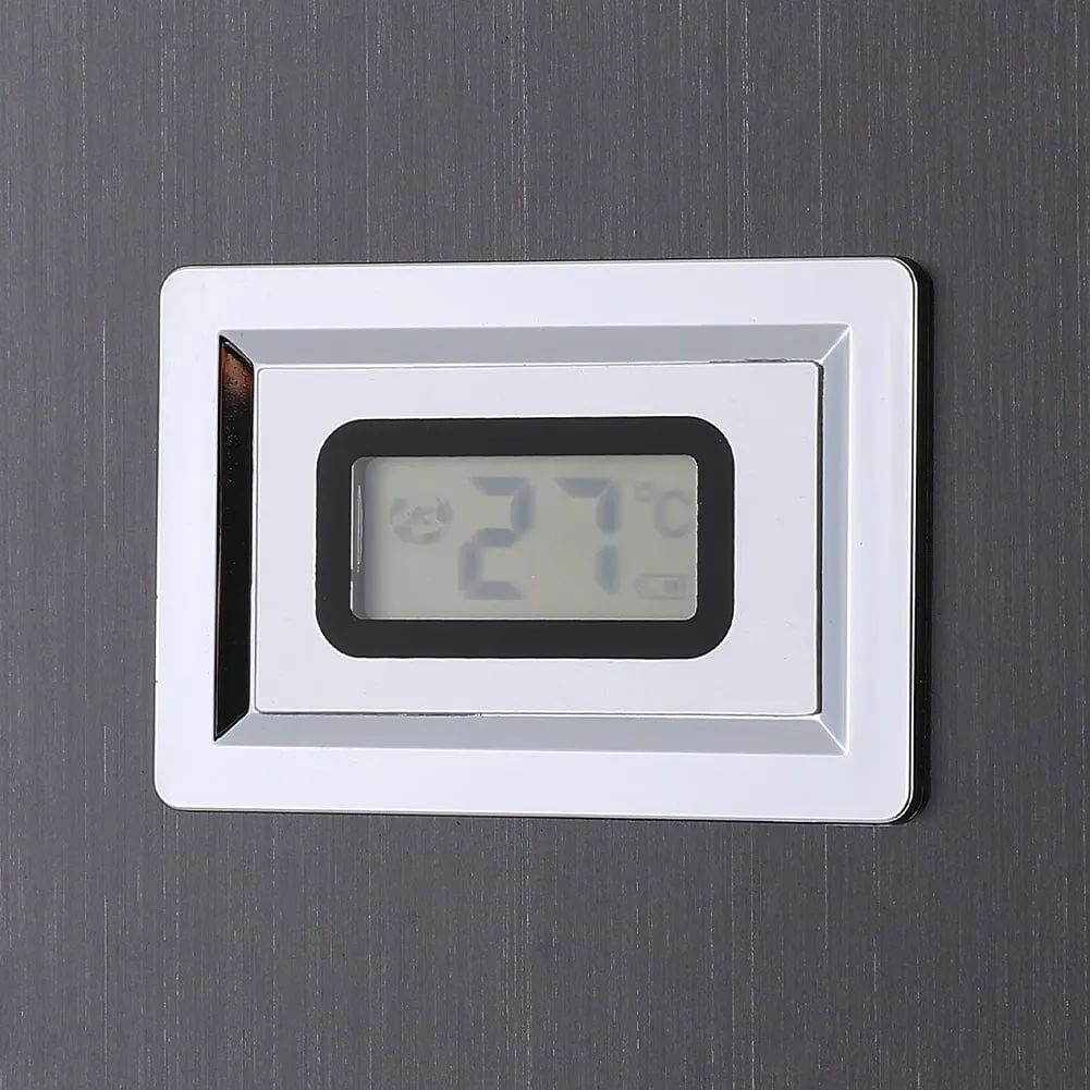 4 in 1 Adjustable Stainless Steel Shower Panel System with Body Massage Jets and Handle