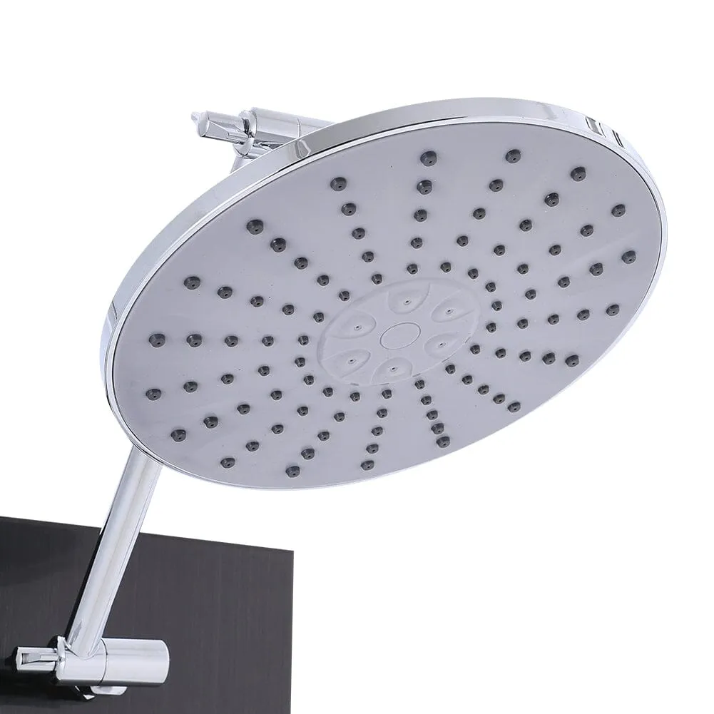 4 in 1 Adjustable Stainless Steel Shower Panel System with Body Massage Jets and Handle