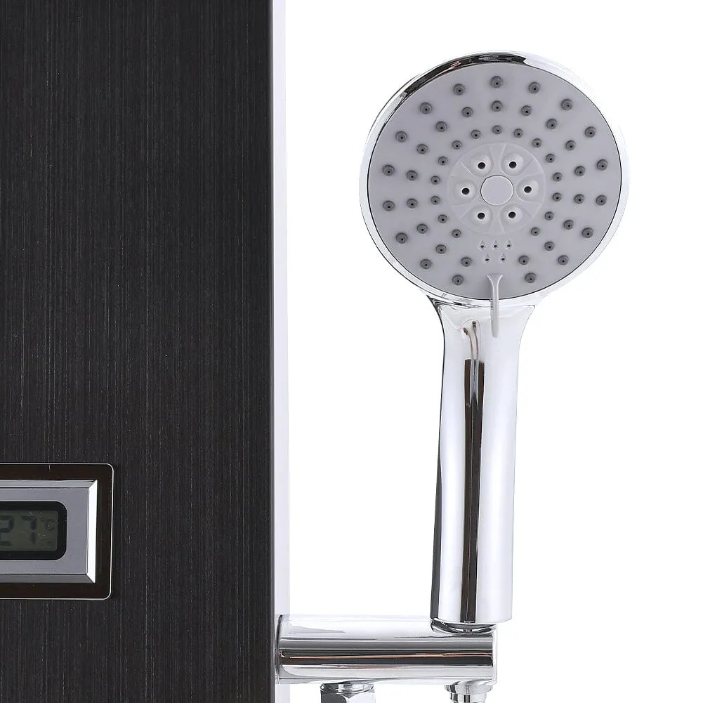 4 in 1 Adjustable Stainless Steel Shower Panel System with Body Massage Jets and Handle
