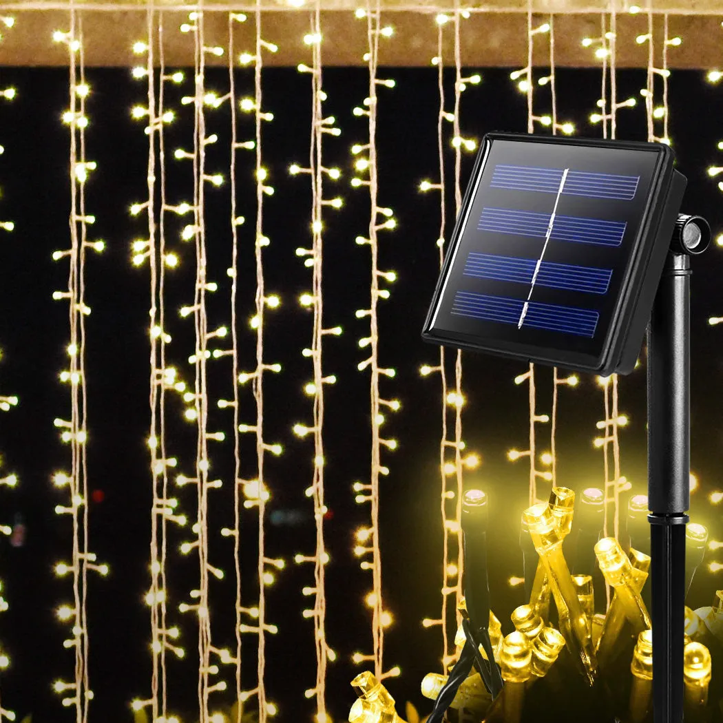 42M 400 LED Bulbs String Solar Powered Fairy Lights Garden Christmas Decor 8 Modes - Warm White