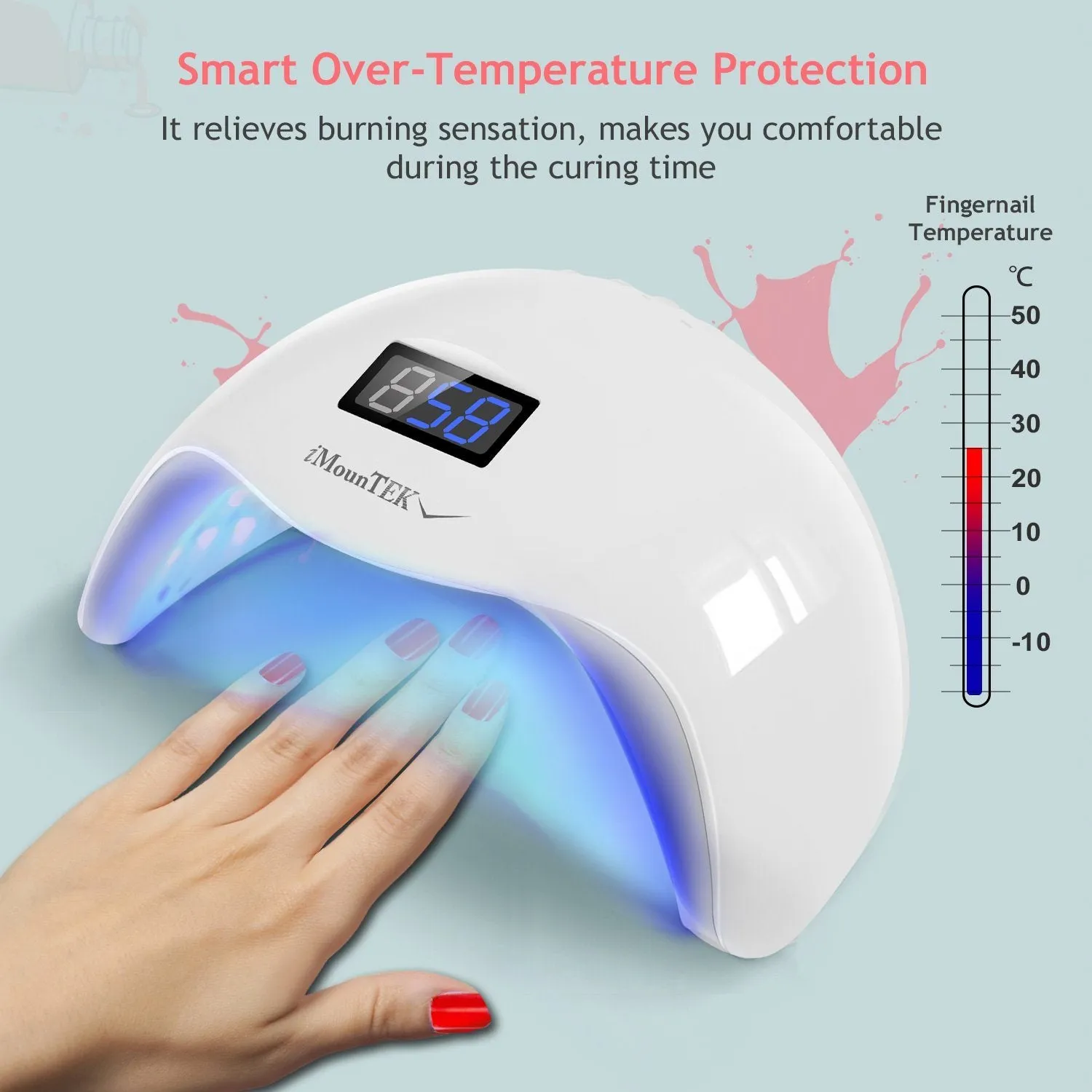 48W UV LED Nail Lamp Gel Polish Nail Dryer