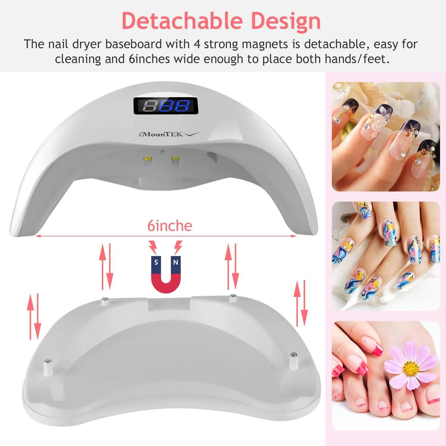 48W UV LED Nail Lamp Gel Polish Nail Dryer