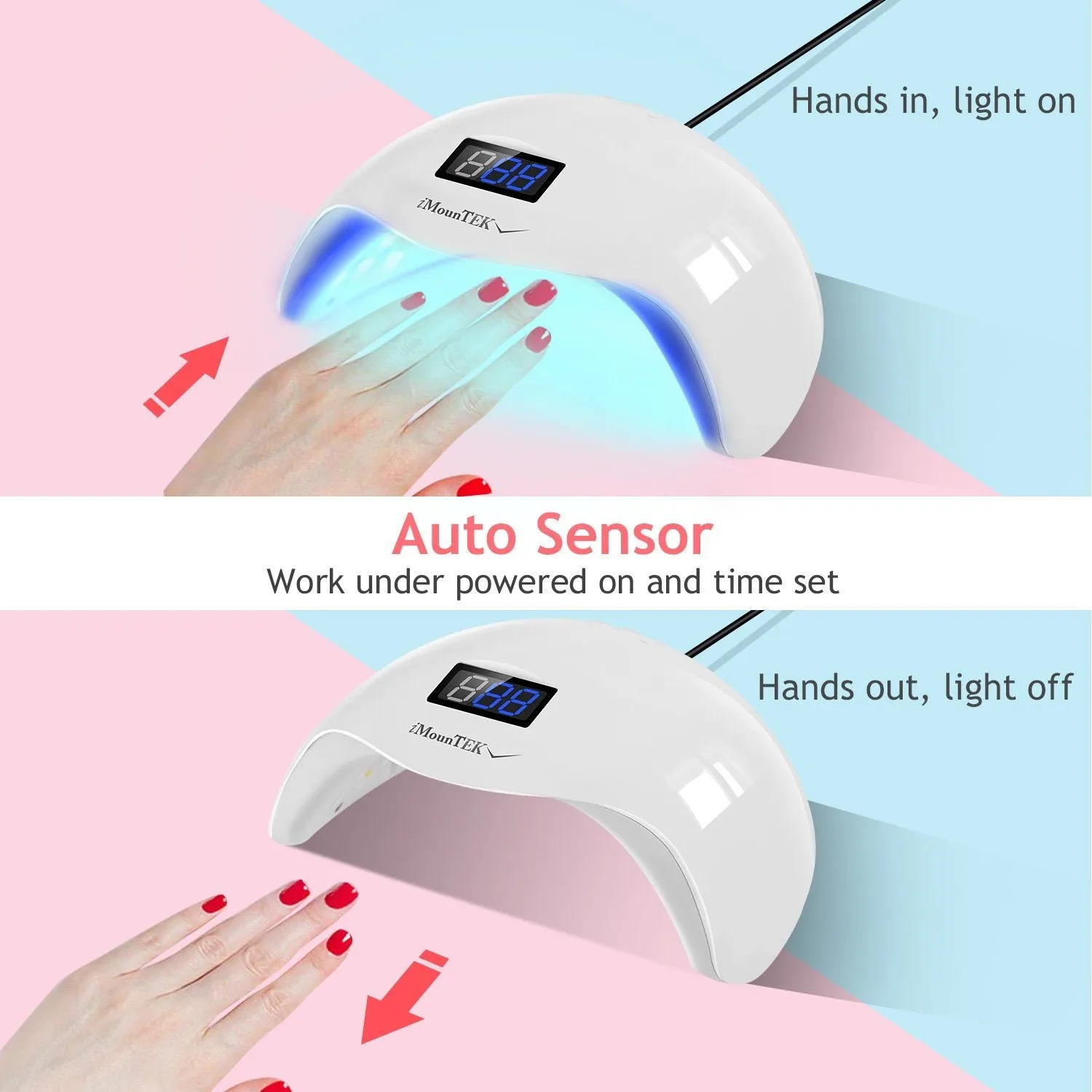 48W UV LED Nail Lamp Gel Polish Nail Dryer