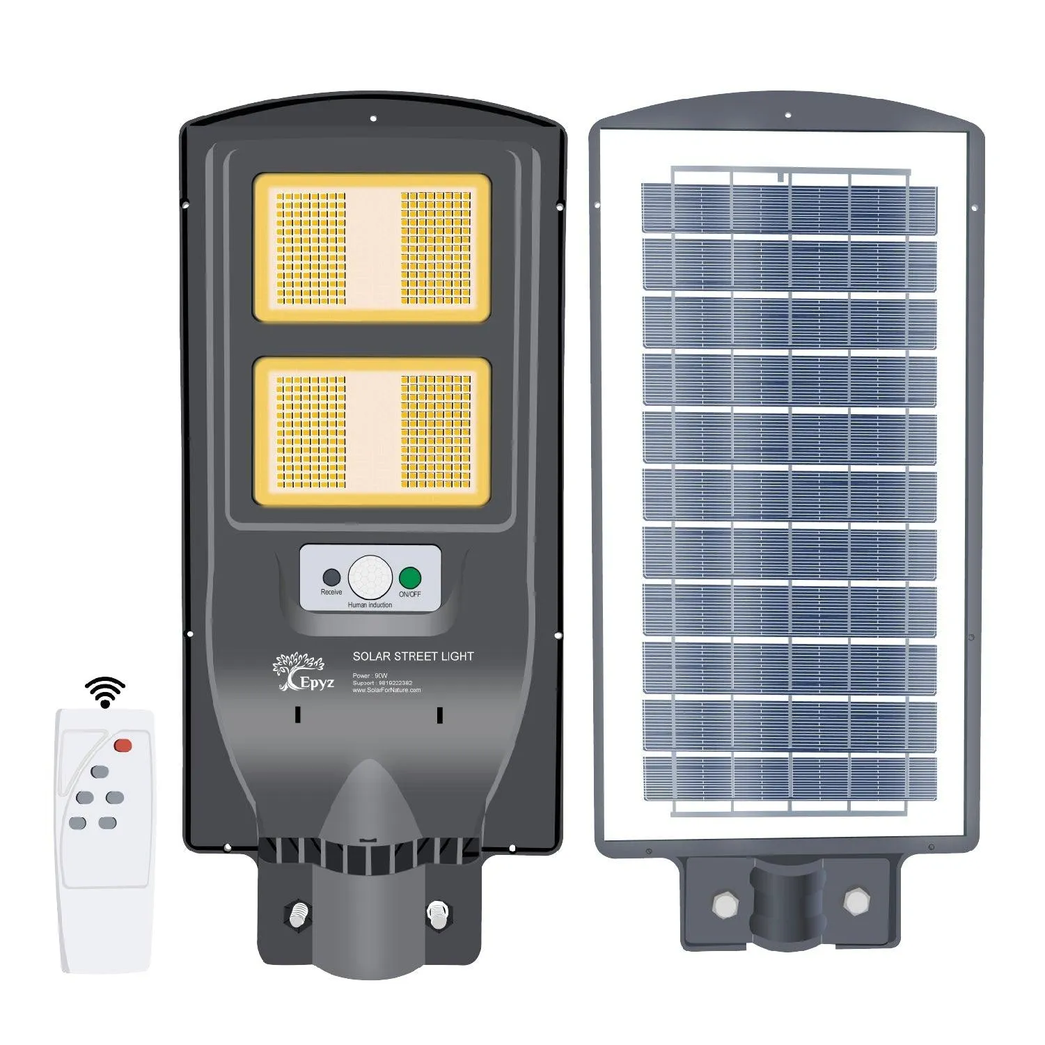 60 Watt Solar Street Lights ( Warm Light )