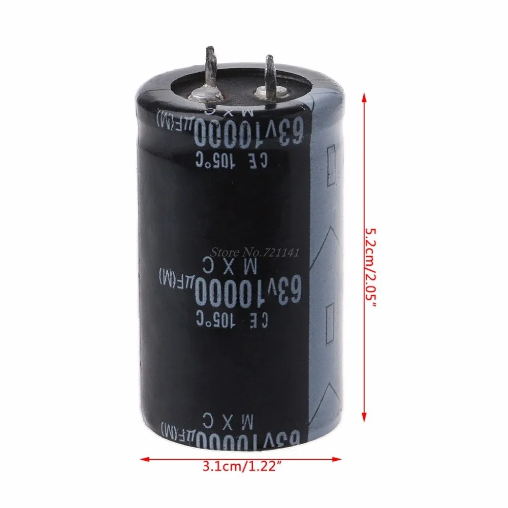 63V 10000UF Long Life High-frequency Electrolytic Capacitor Durable Capacitors