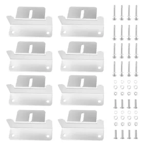 8x Solar Panel Mounting Z Bracket Aluminium for Caravan Roof  Wall Mount