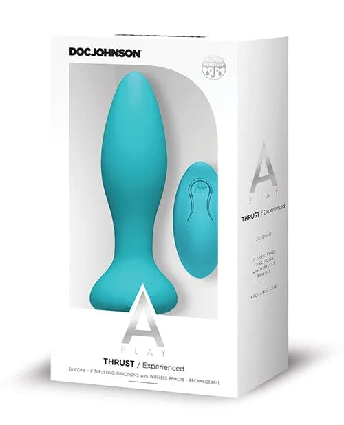A Play Thrust Experienced Rechargeable Silicone Anal Plug with Remote