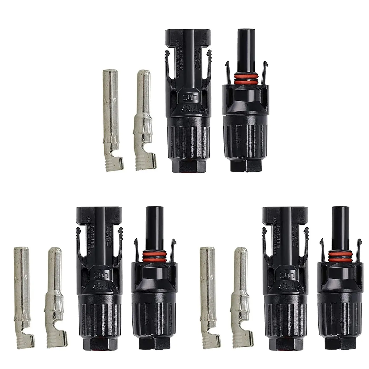 ACOPower 3 Pairs PV Connector Male/Female Solar Panel Cable Connectors