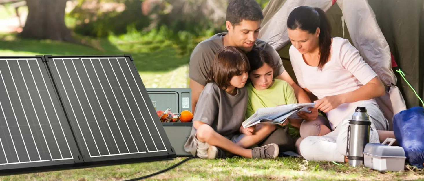 Acopower Foldable kits Framed All black 100W