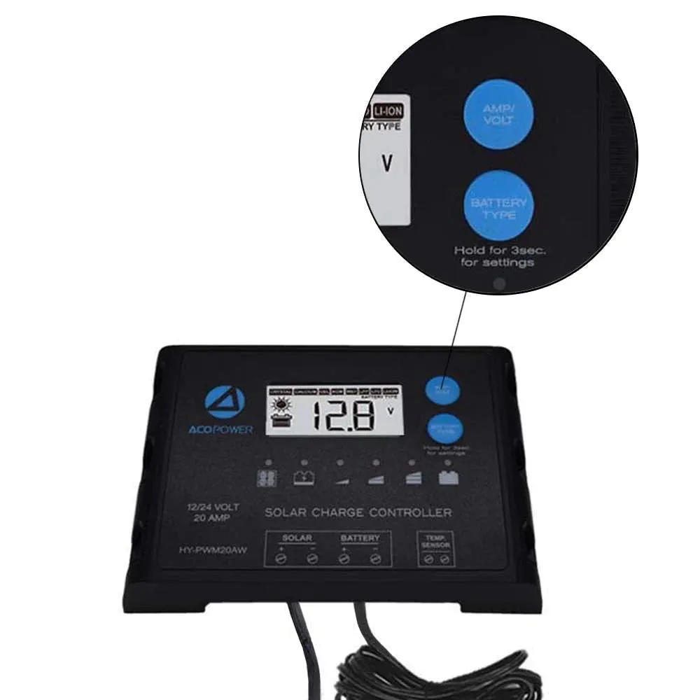ACOPower Ltk 120W Foldable Solar Panel Kit With ProteusX 20A Charge Controller
