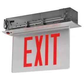 Advantage Environmental Lighting X9BAA - BAA Compliant Recessed Aluminum LED Edgelit Exit Sign