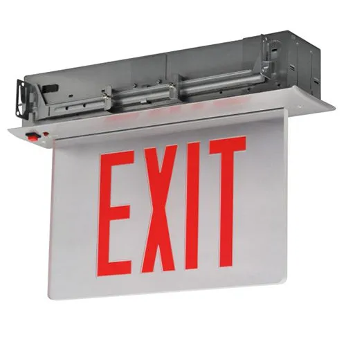 Advantage Environmental Lighting X9BAA - BAA Compliant Recessed Aluminum LED Edgelit Exit Sign