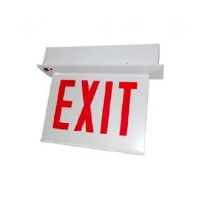 Advantage Environmental Lighting XEM11 Chicago Approved LED Edgelit Exit Signs - Recessed Mount