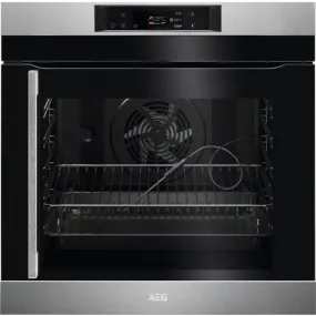 AEG BPK742R81M Assisted Cooking Single Oven with Pyrolytic Cleaning - Stainless Steel