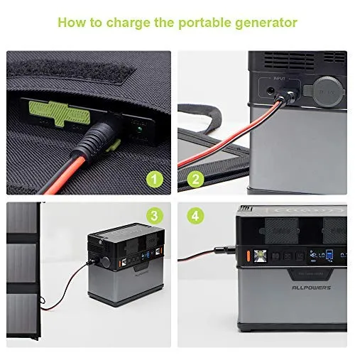 ALLPOWERS Solar Generator Kit 700W (S700   SP012 100W Solar Panel)