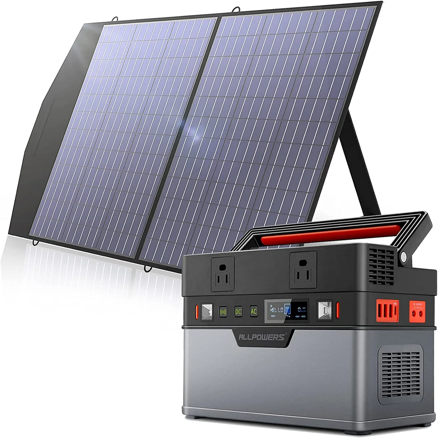 ALLPOWERS Solar Generator Kit 700W (S700   SP027 100W Solar Panel)