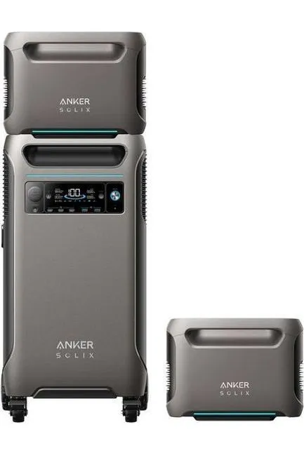 Anker SOLIX F3800 Portable Power Station with 2x Expansion Batteries - 11.52 KWh