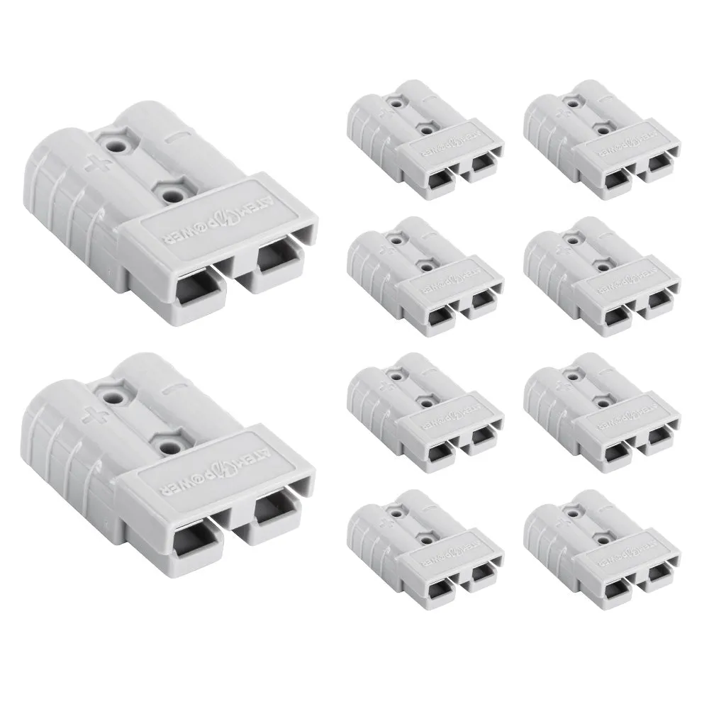 Atem Power 10 x Anderson Style Plug Connectors 50 AMP 12-24V 6AWG DC Power Tool