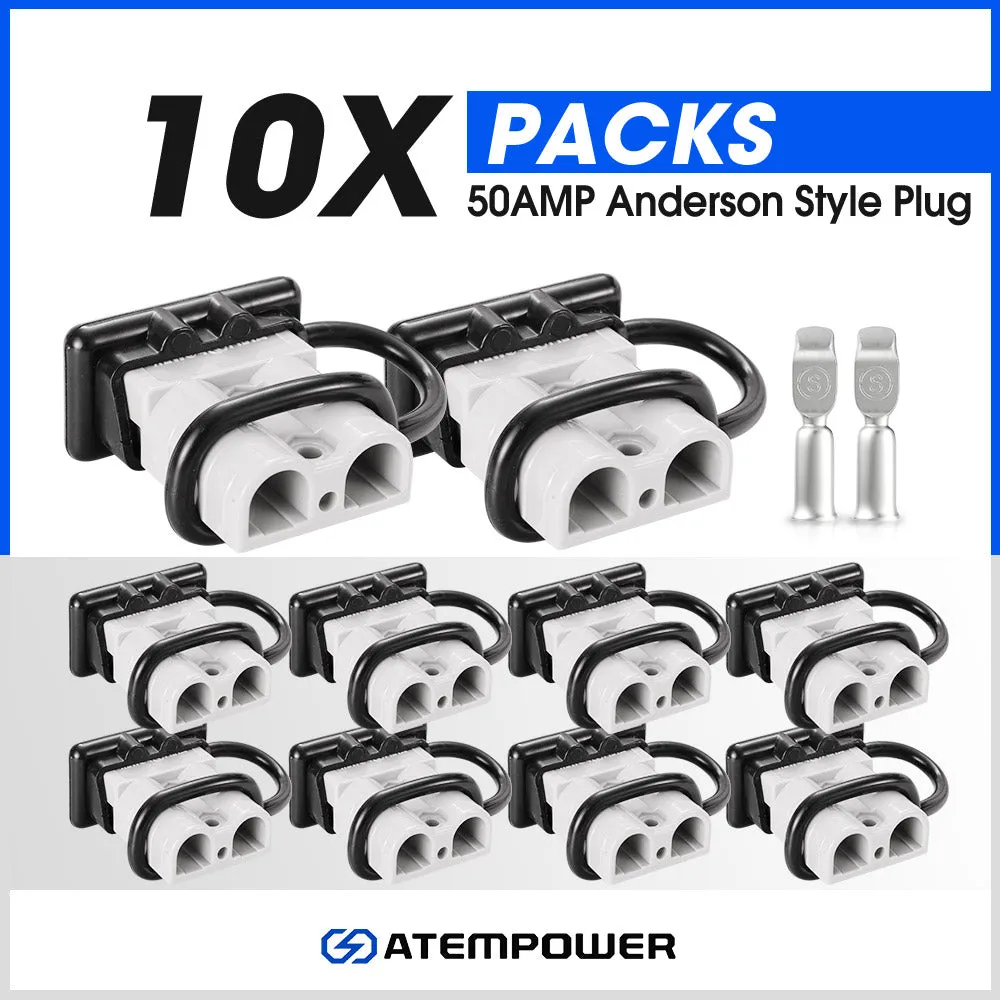 Atem Power 10x  For Anderson Plug Dust Cover Cap Style Connectors 50AMP Battery