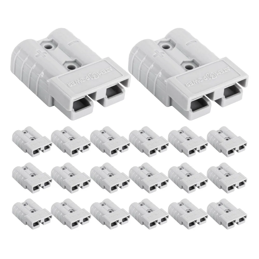 Atem Power 20PCS Anderson Style Plug Connectors 50 AMP 12-24V 6AWG DC Power Tool