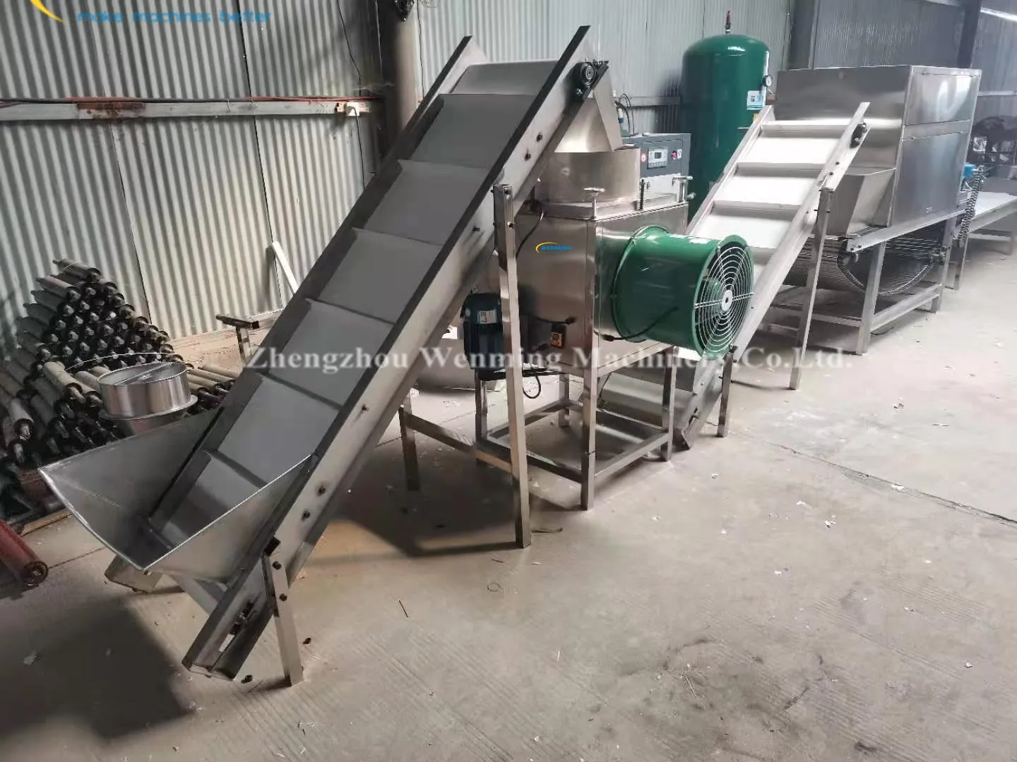 Automatic Garlic Peeling Production Line Garlic Peeling machine 1000kg per hour