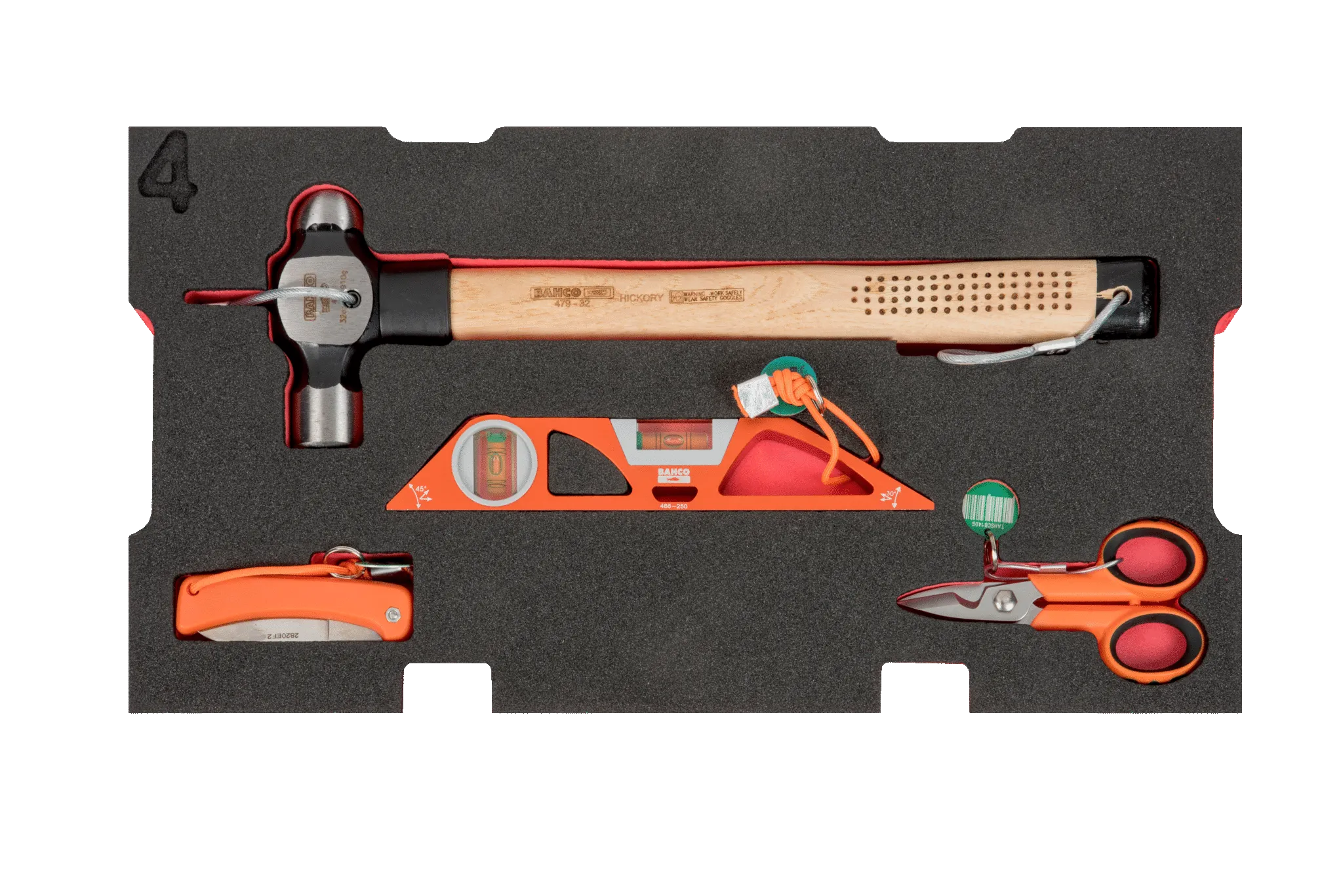 Bahco 4750RCHDW01FF4 29pce Offshore Oil and Gas Crane Maintenance Toolkit With Heavy Duty Rigid Case