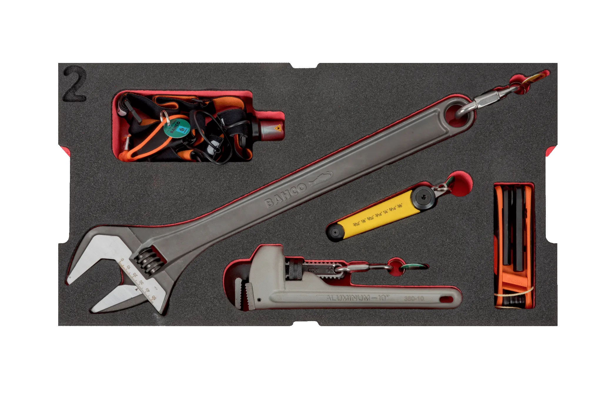Bahco 4750RCHDW01FF4 29pce Offshore Oil and Gas Crane Maintenance Toolkit With Heavy Duty Rigid Case