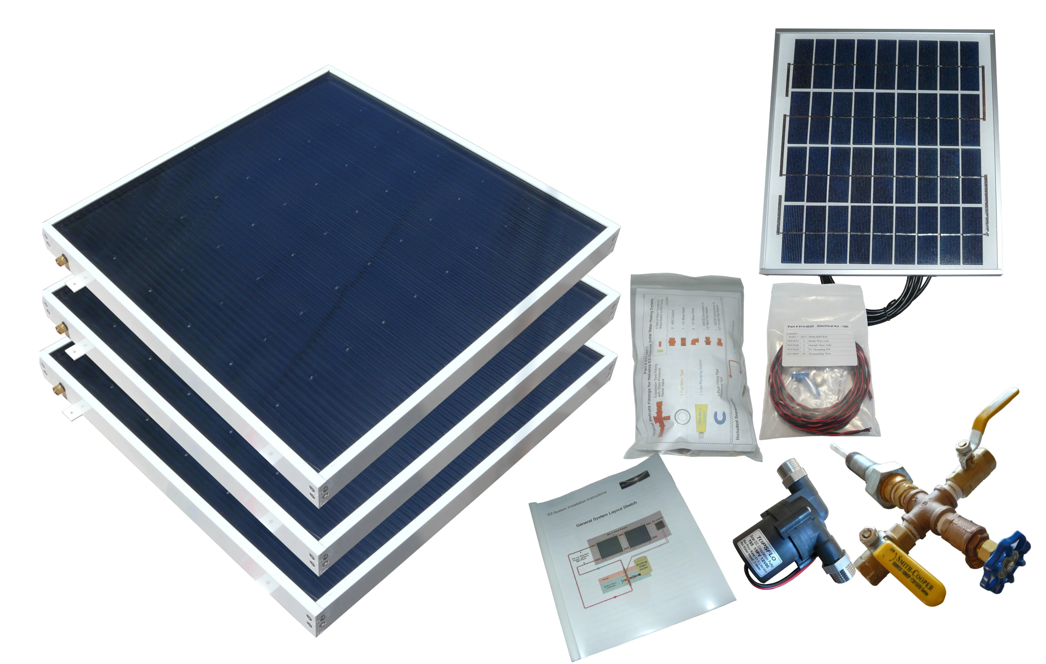 Beach Solar Water Heater Kit