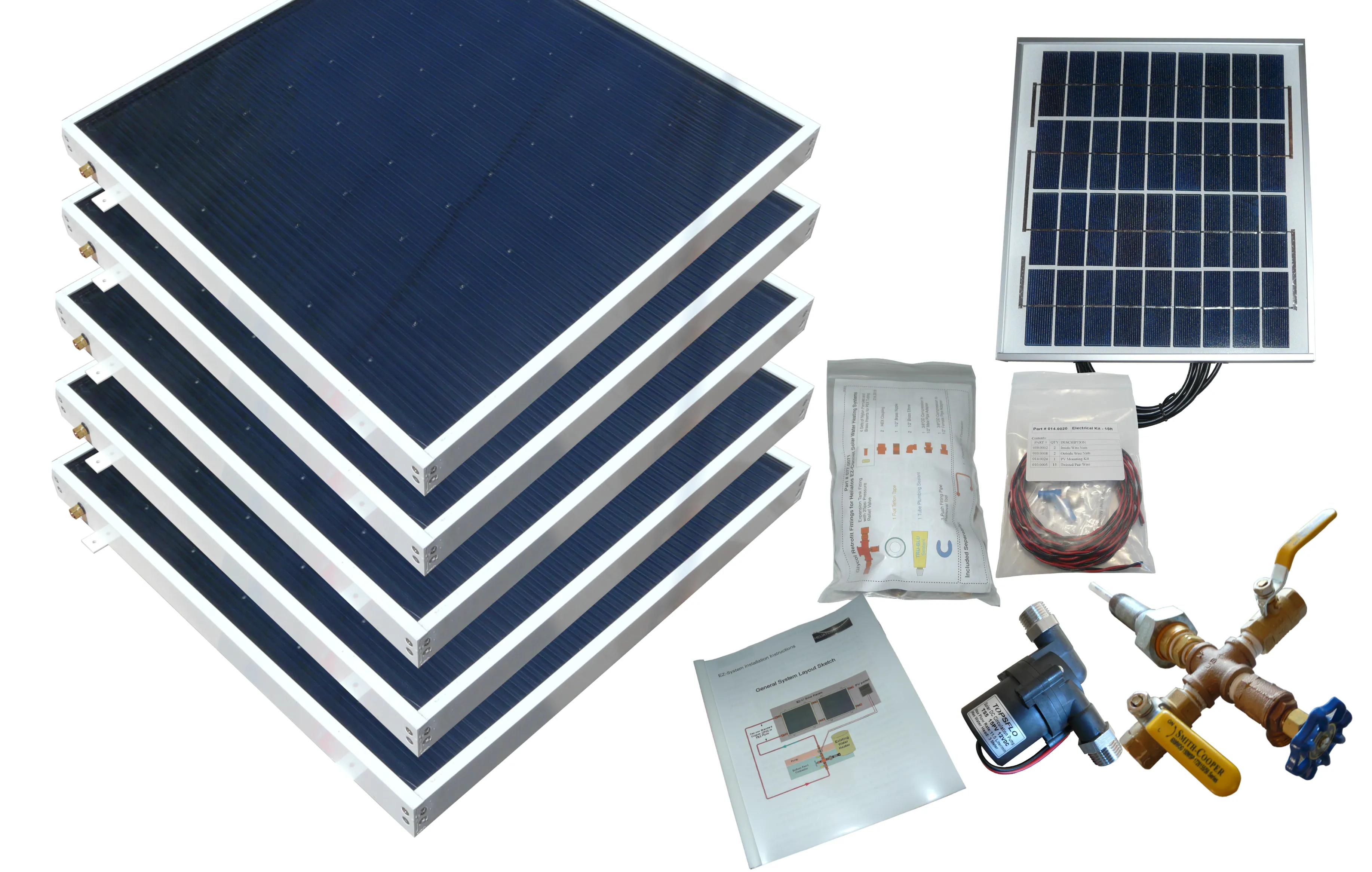 Beach Solar Water Heater Kit