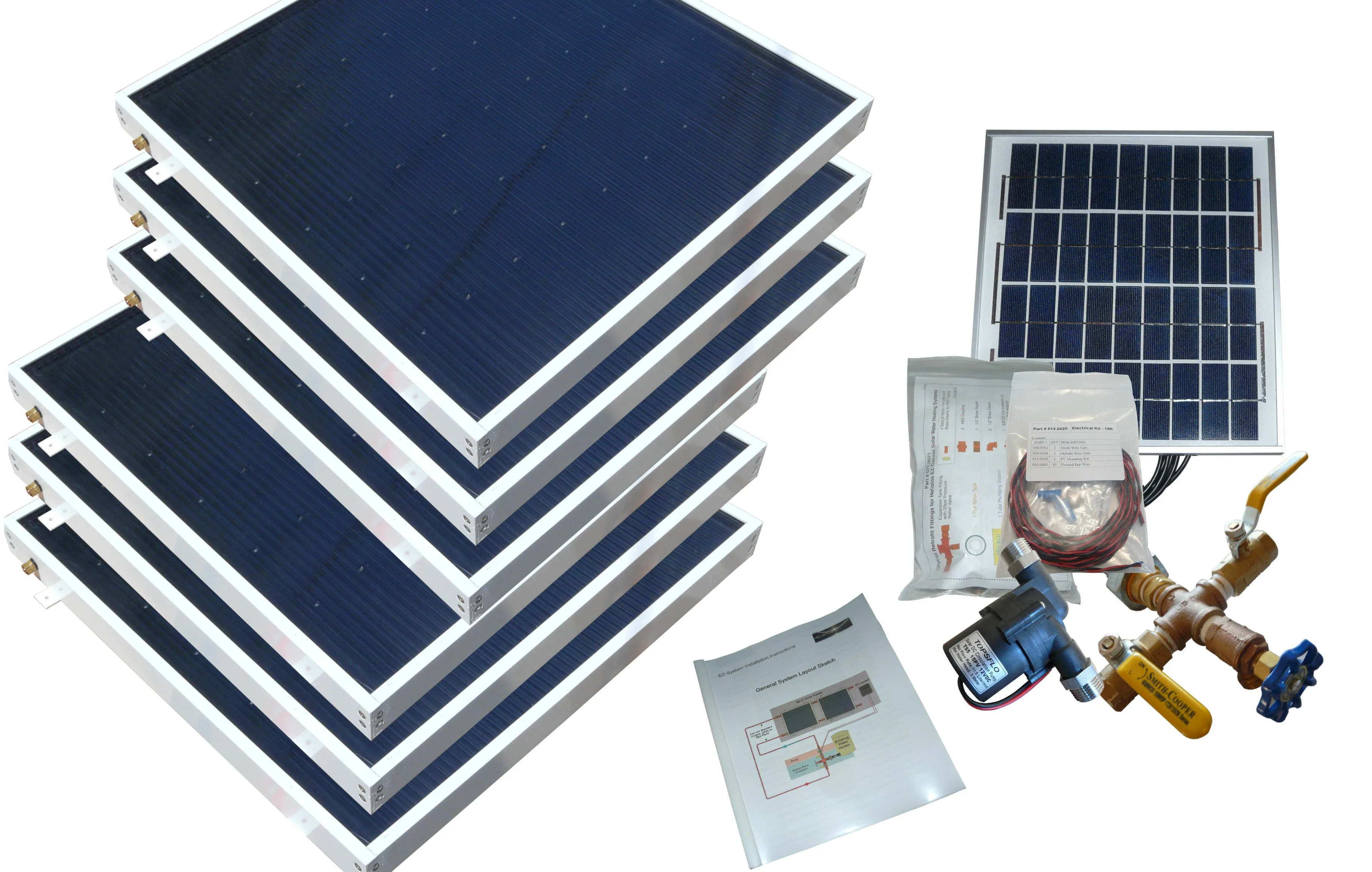 Beach Solar Water Heater Kit