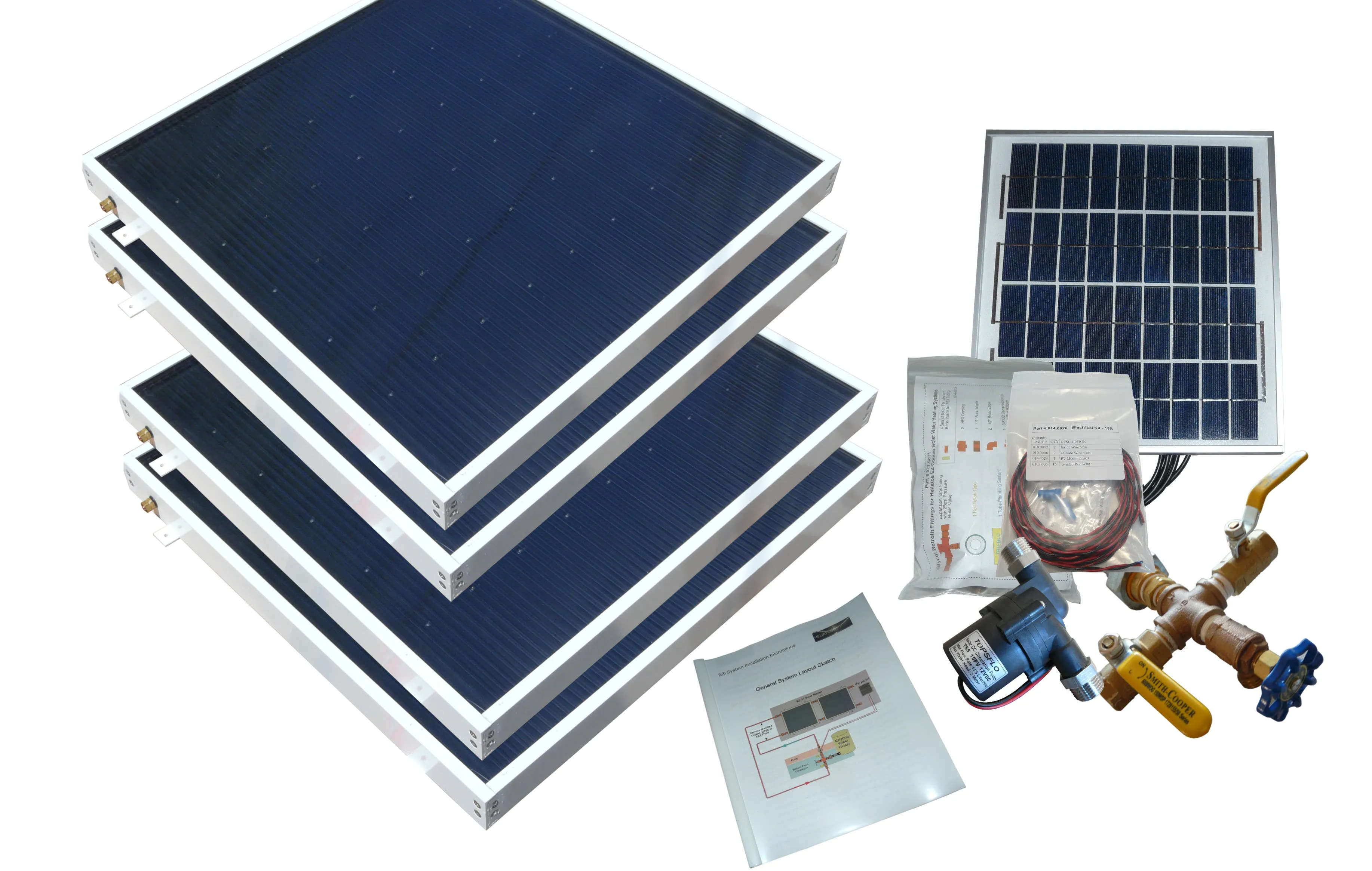 Beach Solar Water Heater Kit
