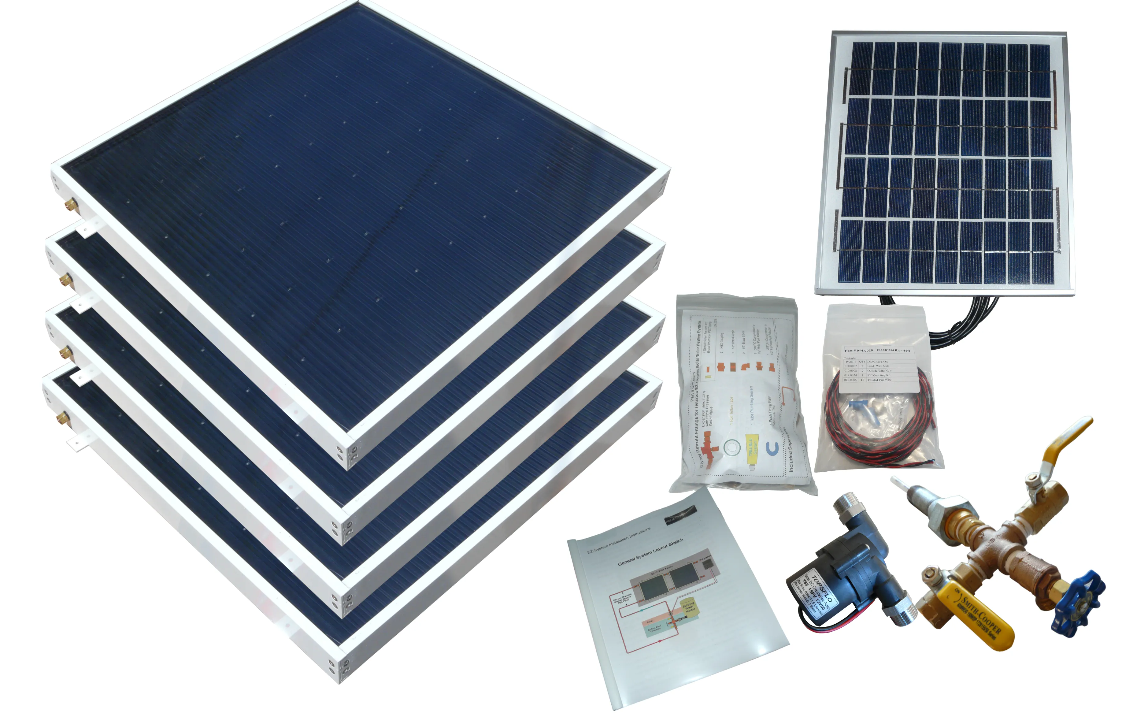 Beach Solar Water Heater Kit