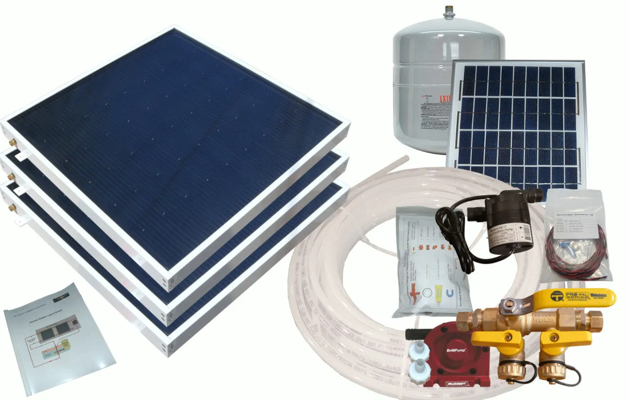 Boat Freeze Protected Solar Water Heating Kit: For Water Heaters with Built-In Heat Exchanger