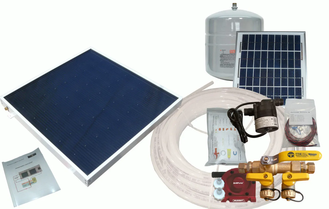 Boat Freeze Protected Solar Water Heating Kit: For Water Heaters with Built-In Heat Exchanger