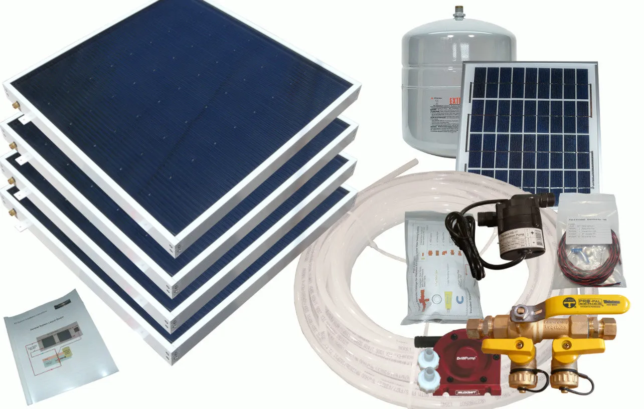 Boat Freeze Protected Solar Water Heating Kit: For Water Heaters with Built-In Heat Exchanger