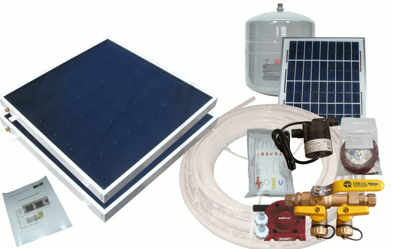 Boat Freeze Protected Solar Water Heating Kit: For Water Heaters with Built-In Heat Exchanger