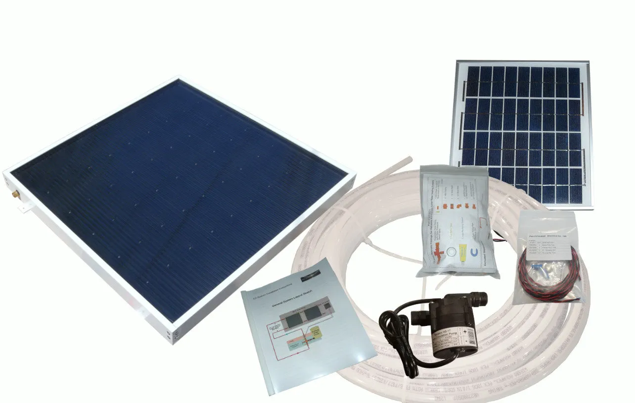 Boat Solar Water Heating Kit - Direct Water Circulation