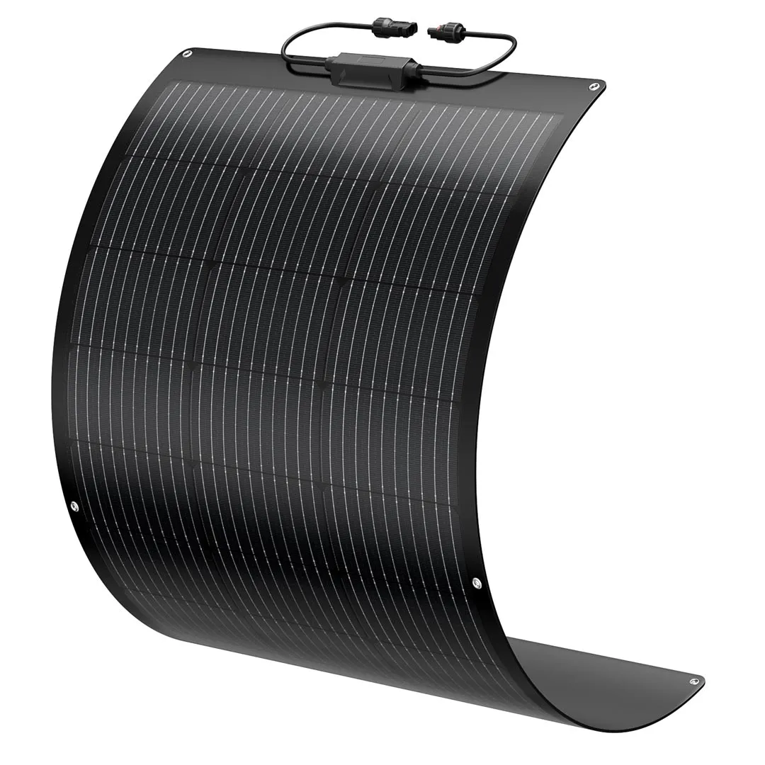 BougeRV Arch 200 Watt (2x100W) Fiberglass Curved Solar Panel