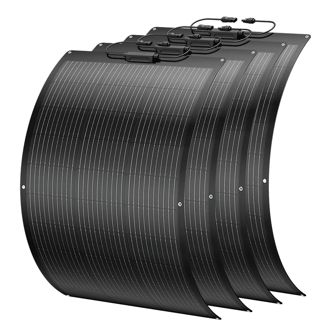 BougeRV Arch 400 Watt (4x100W) Fiberglass Curved Solar Panel